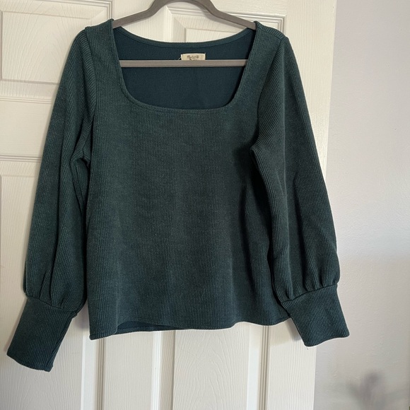 SALE 🚨Madewell Teal Sweater Blouse - Picture 1 of 4